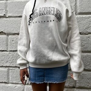 Brandy Melville Black Oversized Crewneck Sweatshirt